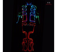 dmx 512 programmable led light tron dance suit